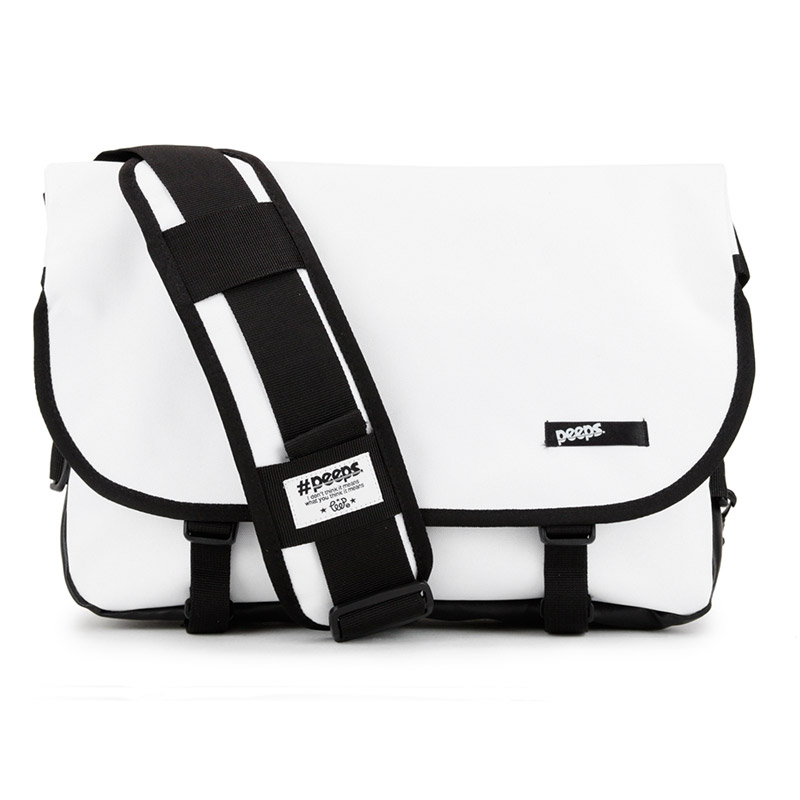 [핍스]PEEPS essential messenger bag(white) 학생 유스메신저백