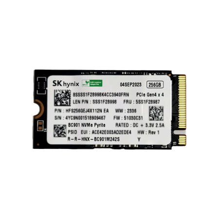 SK하이닉스 BC901 M.2 2242(42mm) NVMe 벌크 (256GB) 연장가이드 및 볼트 미포함 EU