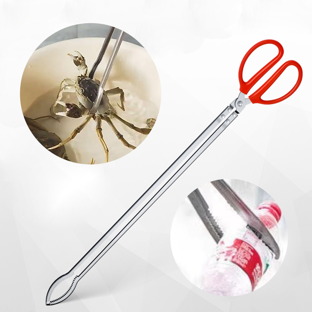 다용도 롱 가위 집게 52cm 긴 쓰레기 플로깅 낙엽 청소 화장실 휴지 멀티 만능집게 청소용 - 메인 이미지