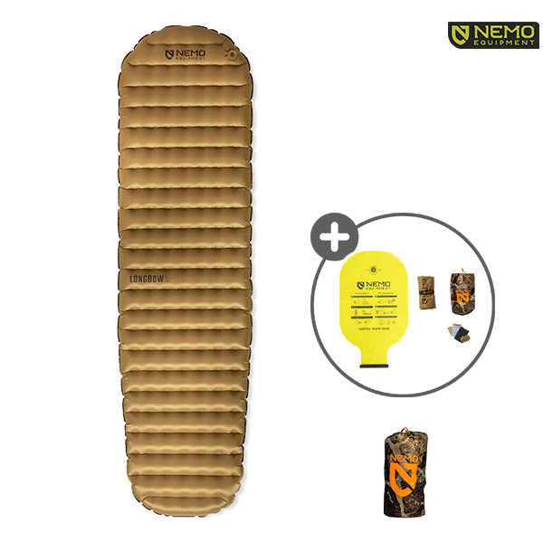 니모 롱보우 올시즌 레귤러머미 매트 백패킹 에어 매트리스