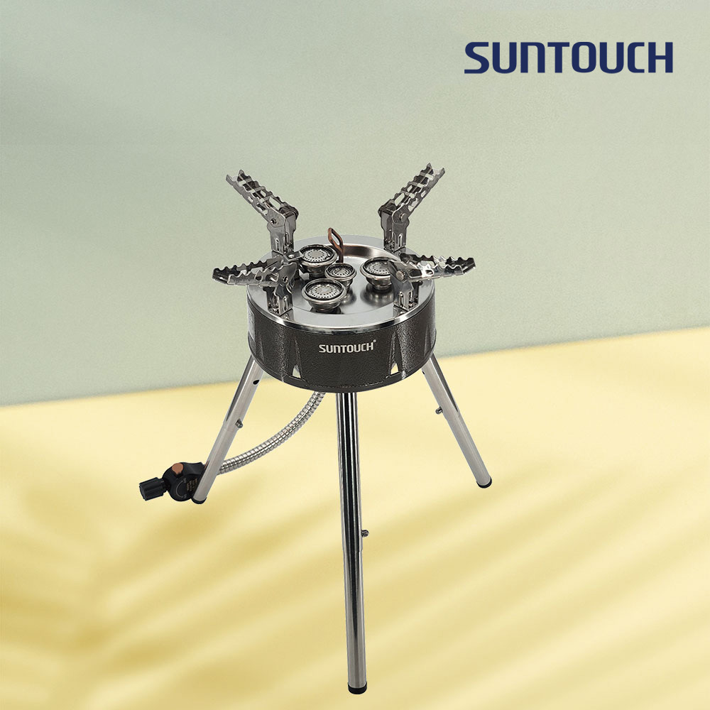 [알림받기 추가할인] 썬터치 통주물바디 고화력 캠핑버너 4&5구 강염버너 그리들버너 다이캐스팅 원형 ST-DS1F