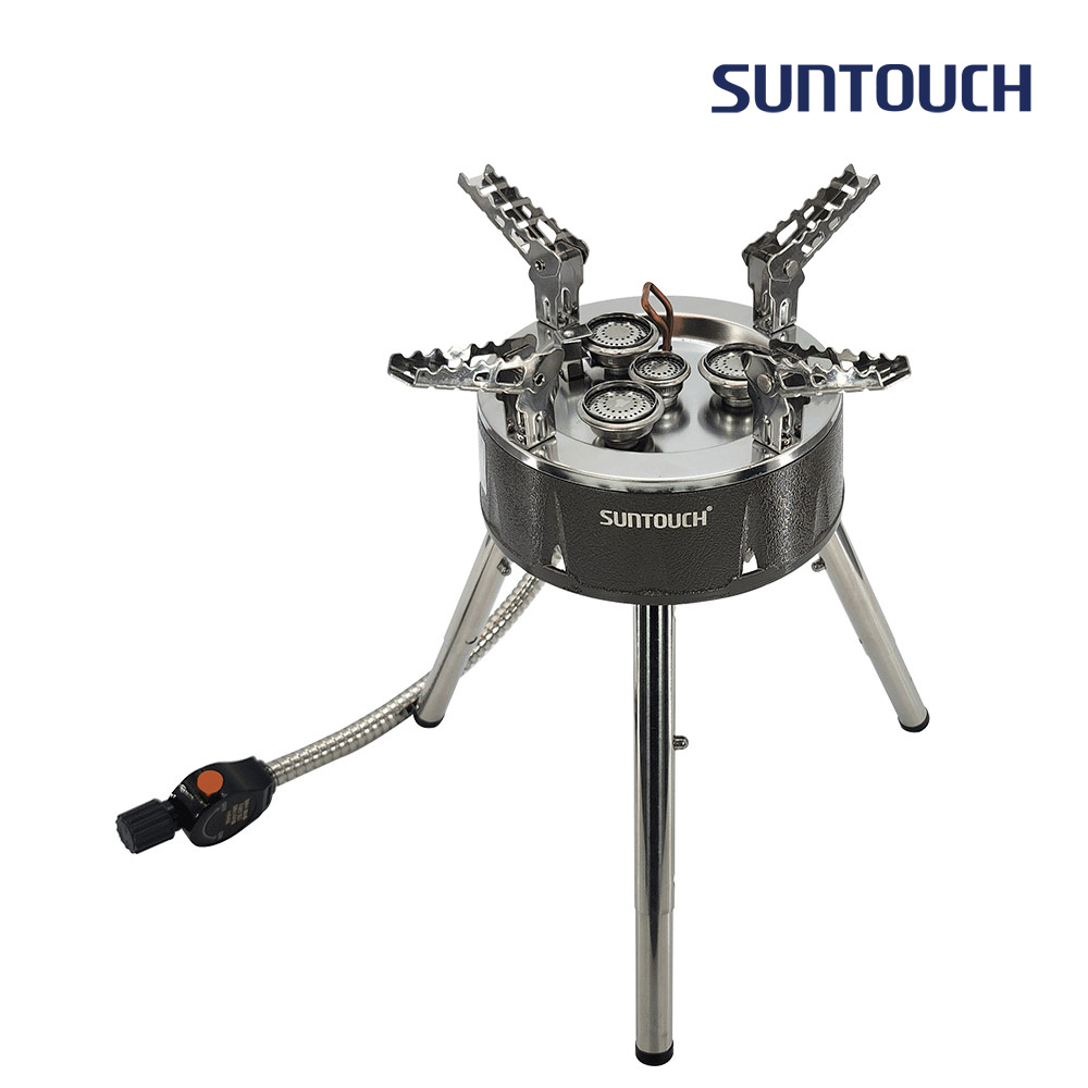 [알림받기 추가할인] 썬터치 통주물바디 고화력 캠핑버너 4&5구 강염버너 그리들버너 다이캐스팅 원형 ST-DS1F