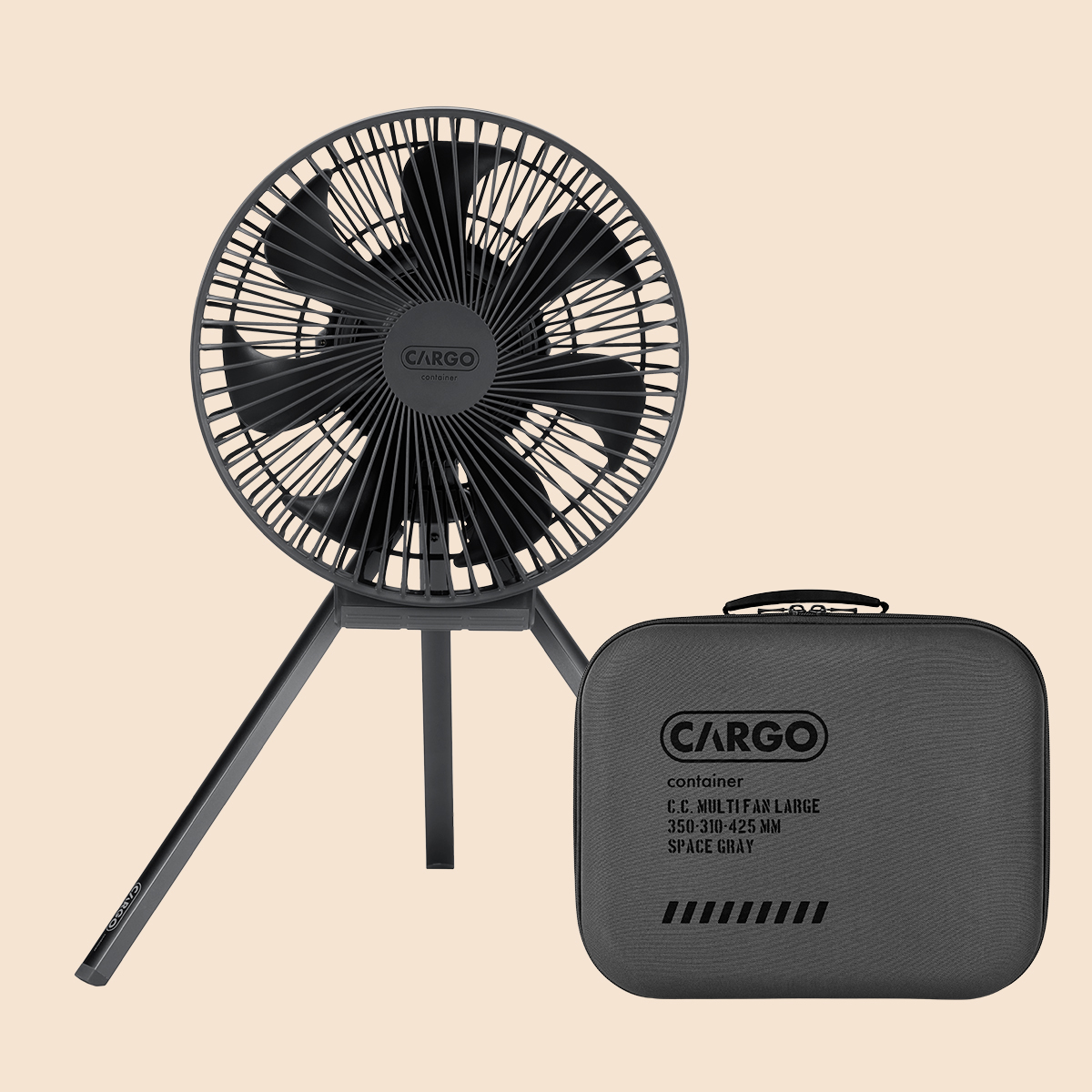 카고 컨테이너 캠핑 선풍기 멀티팬 L 라지 캠핑용 무선 서큘레이터 그레이