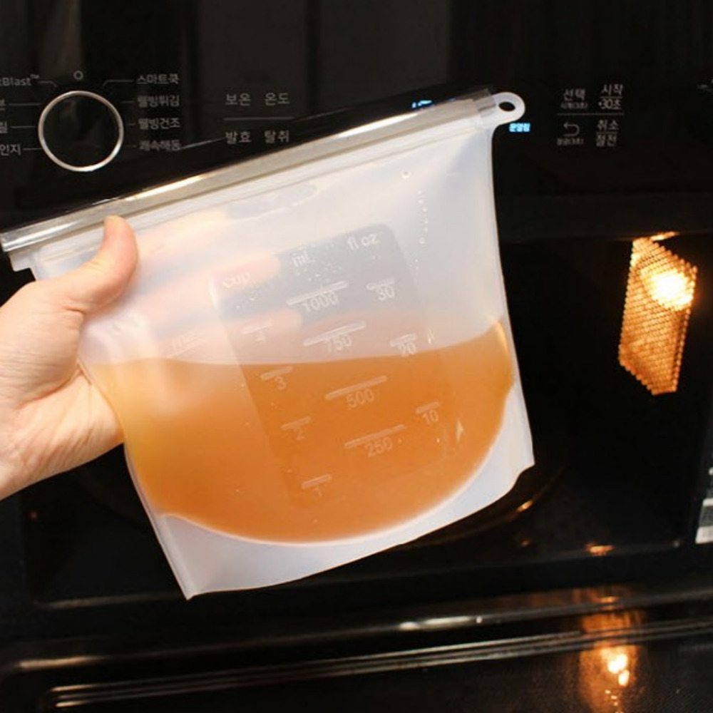 실리콘 지퍼백 한방감기약 이케아 코스트코 1L 이유식 육수 저장팩