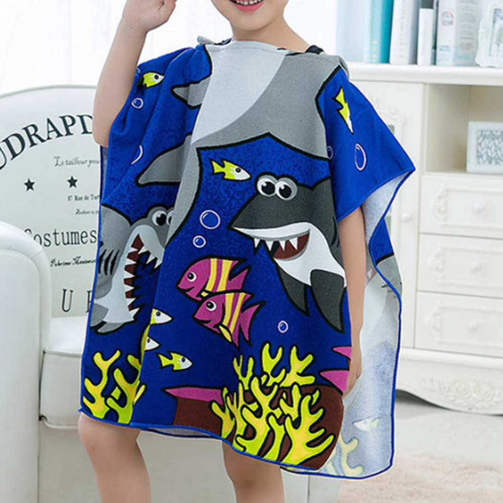 물놀이가운 유아 아동 어린이 키즈 샤워타올 비치 판초타월