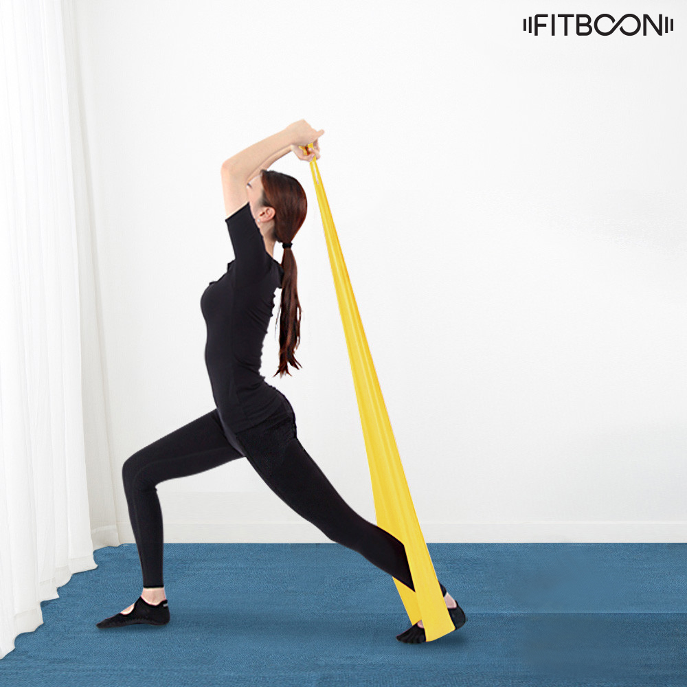 핏분 라텍스밴드 1단계 옐로우 스트레칭 필라테스 요가 스트레칭 홈트 고무 헬스 운동 밴드
