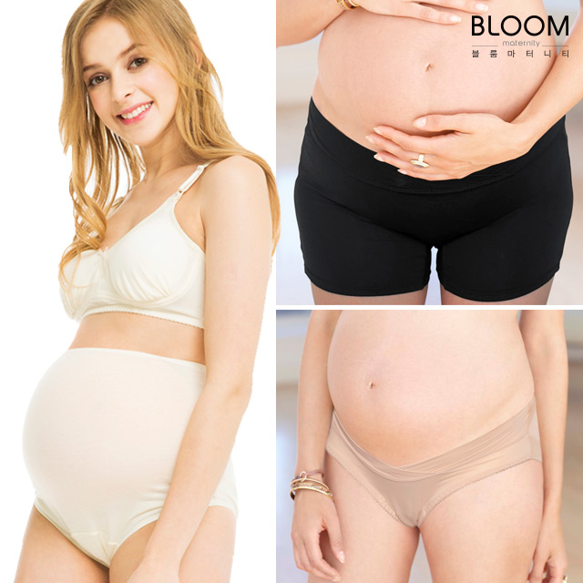 블룸마터니티 임산부 속옷 순면 햄라인 텐셀 드로즈 사각 팬티 1장