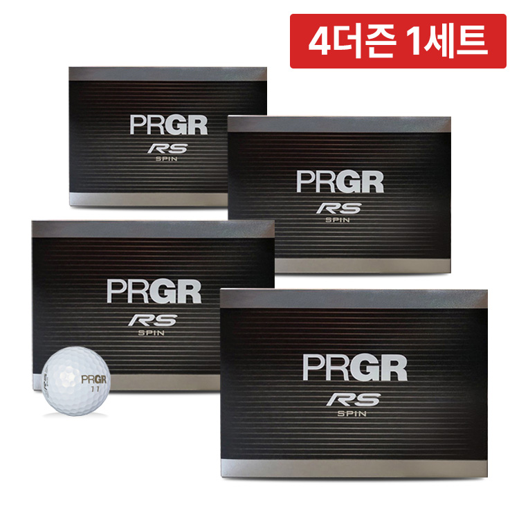 4더즌 총 48구/PRGR RS 스핀 3피스 우레탄 골프공 비거리 홀인원 볼 - 상세 이미지 2