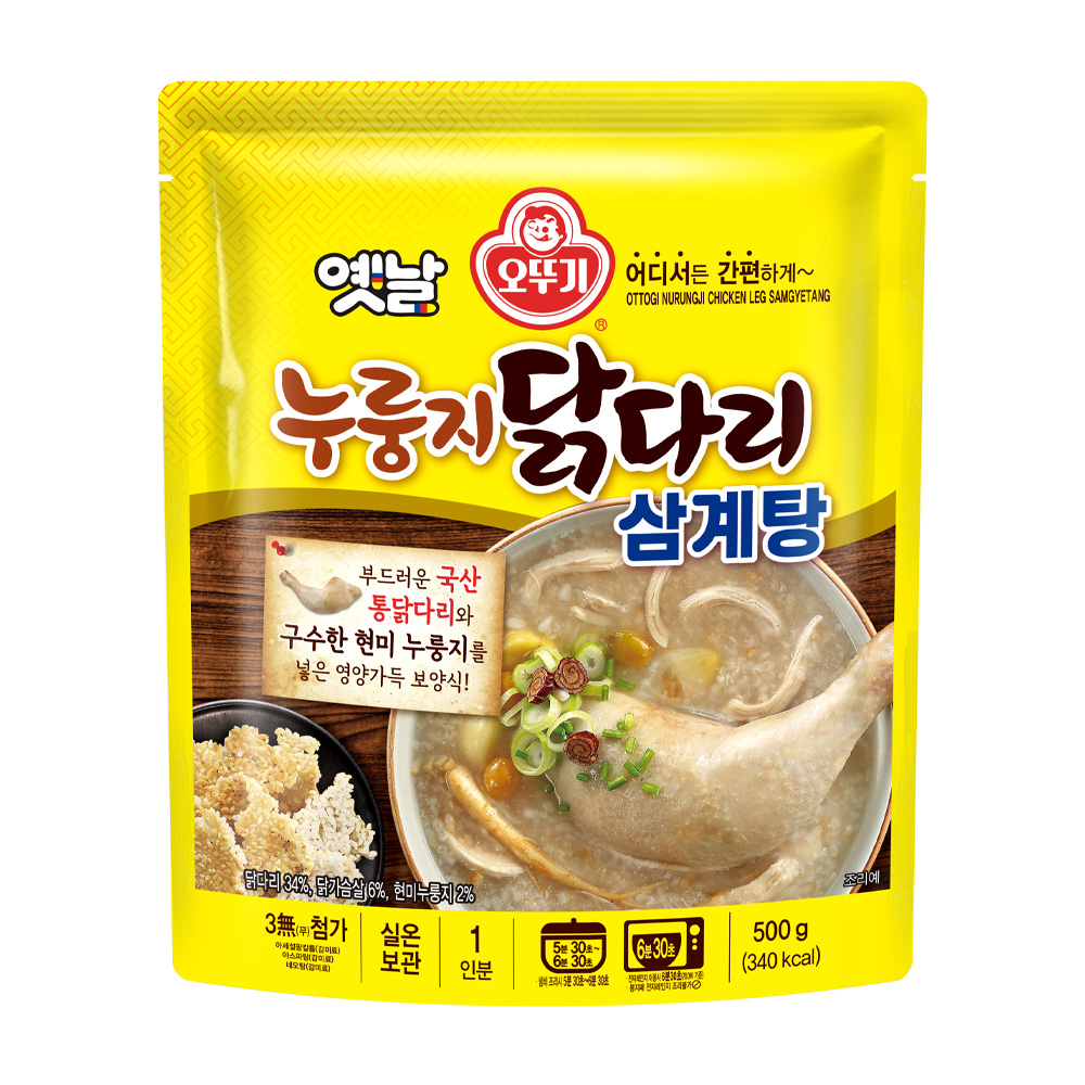 오뚜기 옛날 누룽지 닭다리 삼계탕 500g 1개 - 상품 이미지