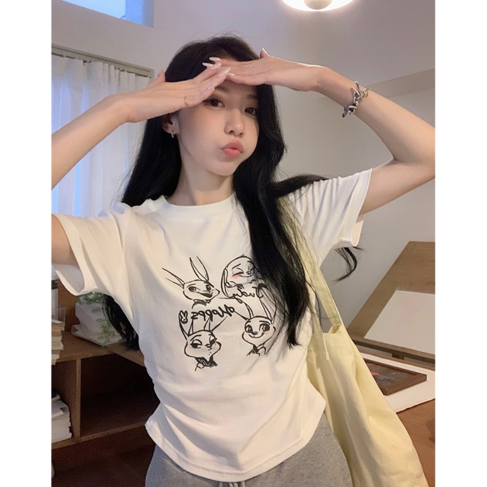 왓츠인마이백 이주빈 티셔츠 귀여운 y2k - 메인 이미지