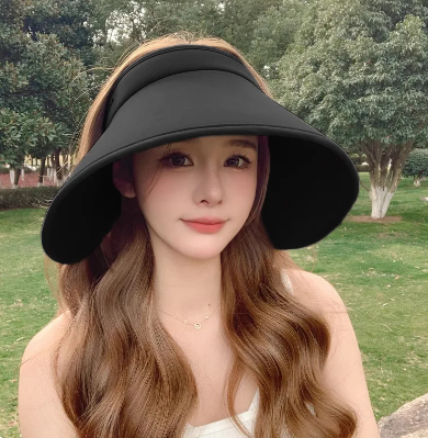 [리플리히] 돌돌이모자 와이드 챙넓은모자 자외선차단썬캡 플로피햇 여름여자모자 휴가지 밀짚 - 상세 이미지 5