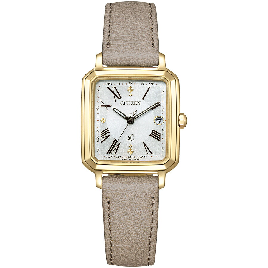 시티즌 Citizen xC 2way 여자 정상 캐주얼 손목 가죽 시계 ES9502-12A - 상세 이미지 3