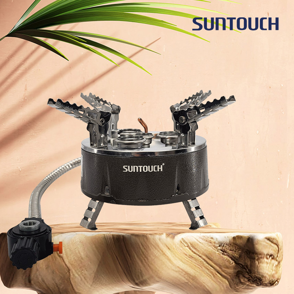 [알림받기 추가할인] 썬터치 통주물바디 고화력 캠핑버너 4&5구 강염버너 그리들버너 다이캐스팅 원형 ST-DS1F