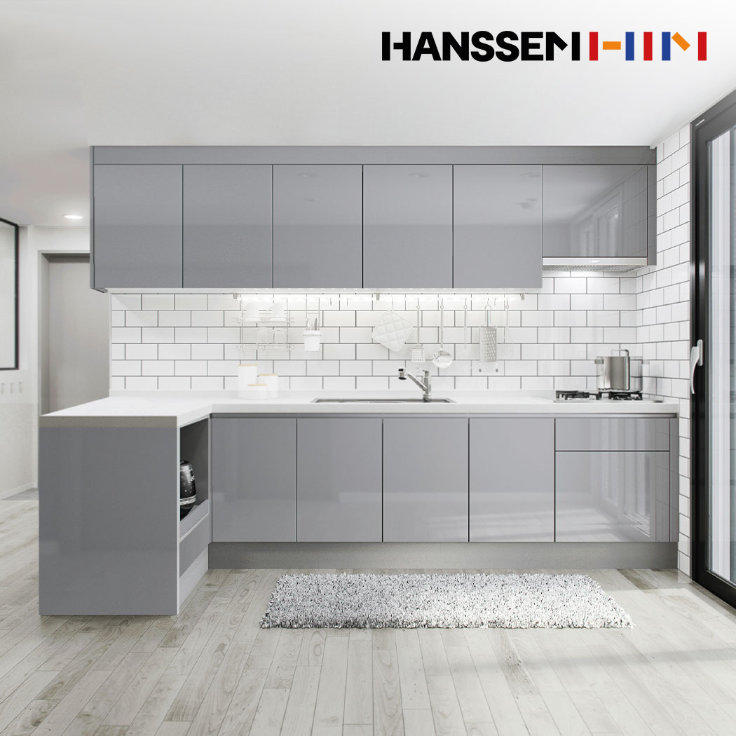 밀란 100 퓨어그레이(기본/ㄱ자/3.7-4.3m이하)