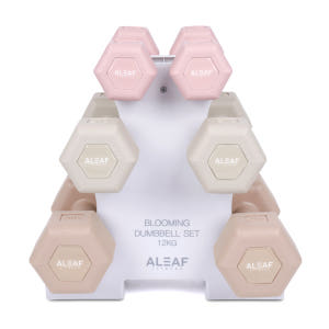 아리프 블루밍 덤벨 세트 12kg 거치대 포함 육각 여자 아령 운동러 솔직 후기 | 실사용 리뷰 - 상품 이미지 2