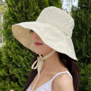 챙넓은모자 여성 여름모자 휴양지 바캉스 여행 비치 바스락 대두 버킷햇 벙... 솔직 후기 | 실사용자 리뷰 분석 - 상품 이미지 4