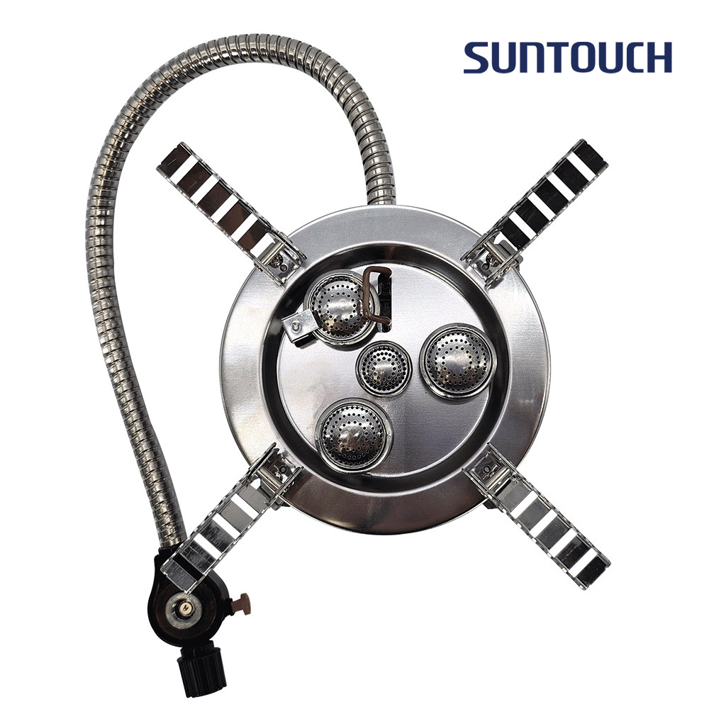 [알림받기 추가할인] 썬터치 통주물바디 고화력 캠핑버너 4&5구 강염버너 그리들버너 다이캐스팅 원형 ST-DS1F