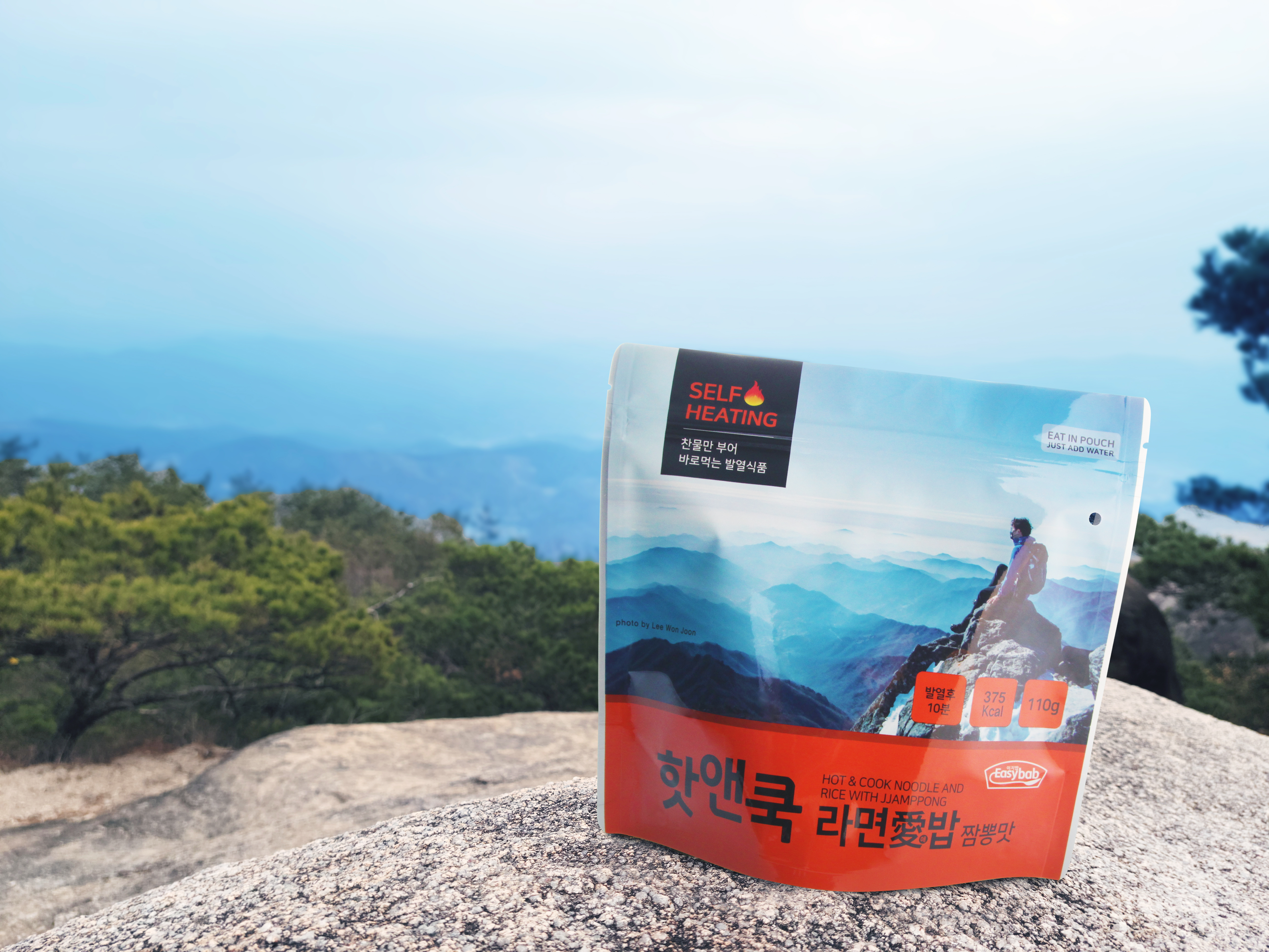 핫앤쿡 라면애밥 짬뽕맛 발열도시락 전투식량 간편식 비상식량 캠핑음식 등산도시락 이미지 3