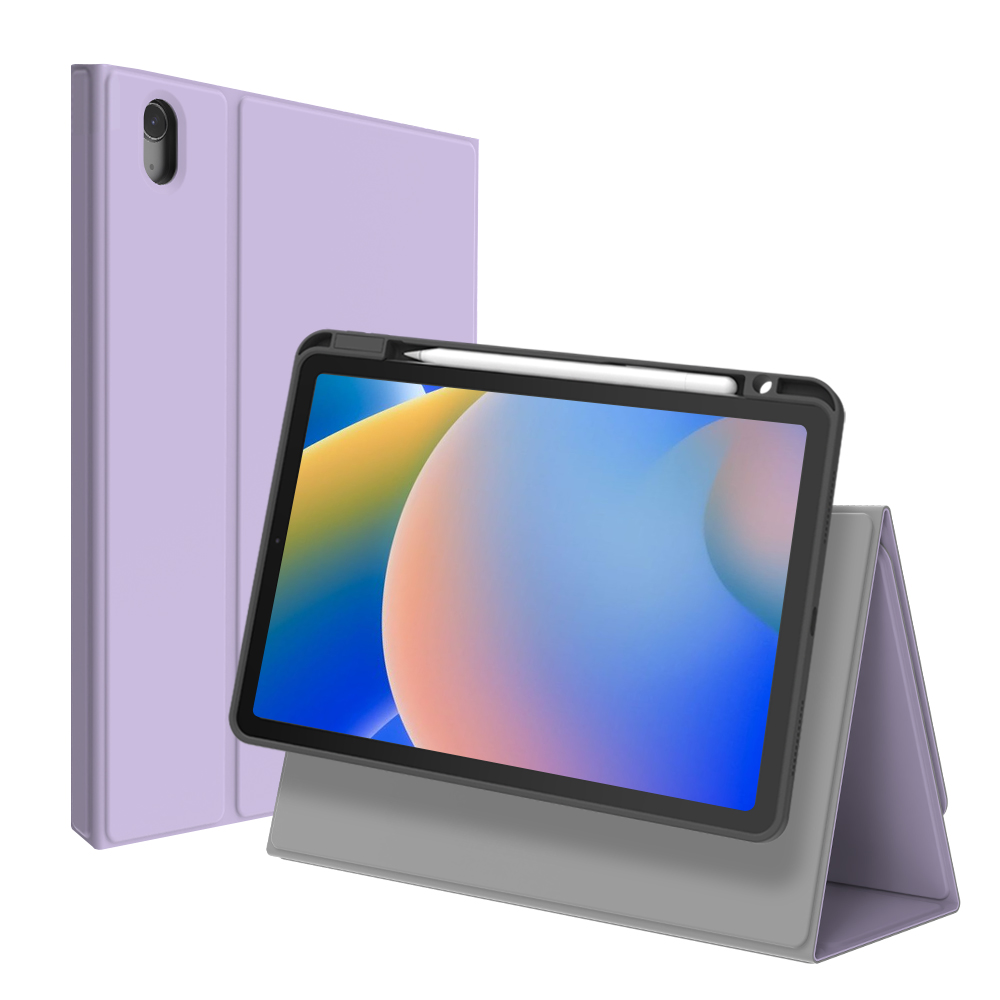 랩씨 2in1 슬림핏 케이스 마그네틱 탈부착 스마트 스탠딩 커버 라벤더, 아이패드 에어 4-5-6세대 27.5cm(11인치)
