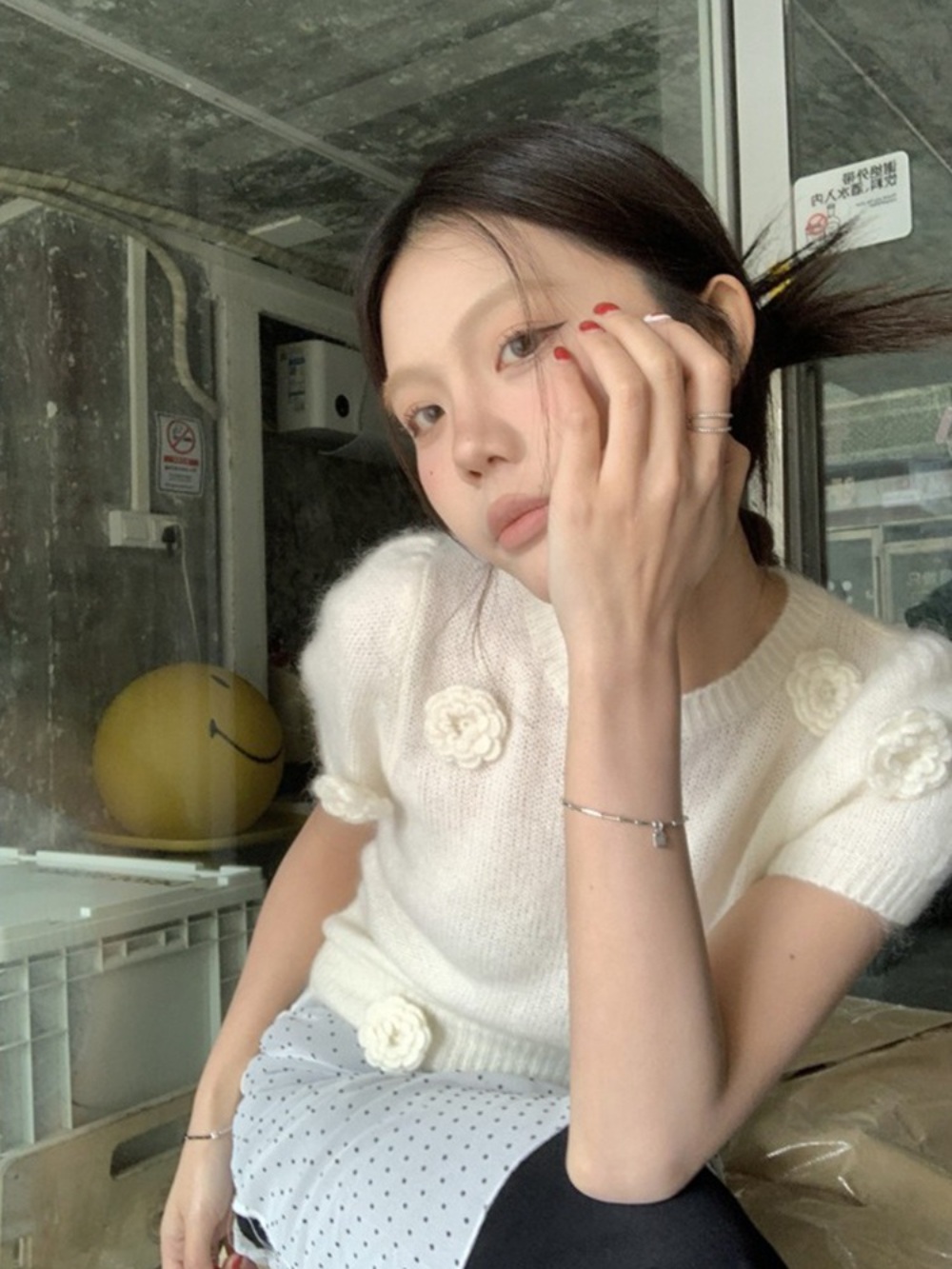 벌거 벗은 세계사 149회 이혜성 반팔 니트 캐주얼 러블리 - 상세 이미지 2