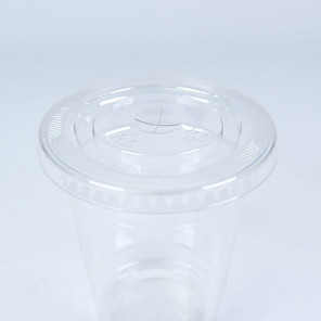 테이크아웃 PET 투명 아이스컵 평뚜껑 107mm 500개 1박스