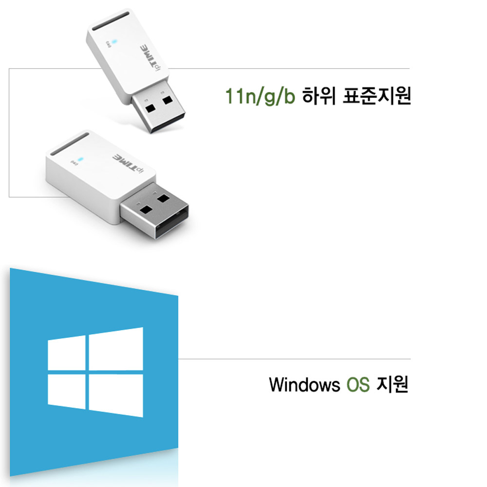 ipTIME A3000mini 무선 USB 랜카드 인터넷 안테나 초슬림 초소형 노트북 PC - 상세 이미지 4