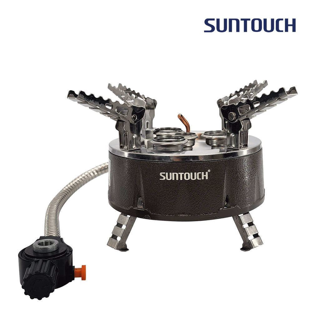 [알림받기 추가할인] 썬터치 통주물바디 고화력 캠핑버너 4&5구 강염버너 그리들버너 다이캐스팅 원형 ST-DS1F