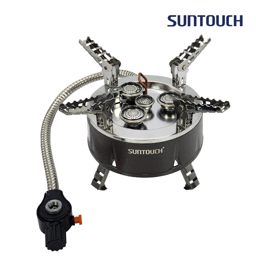 [알림받기 추가할인] 썬터치 통주물바디 고화력 캠핑버너 4&5구 강염버너 그리들버너 다이캐스팅 원형 ST-DS1F