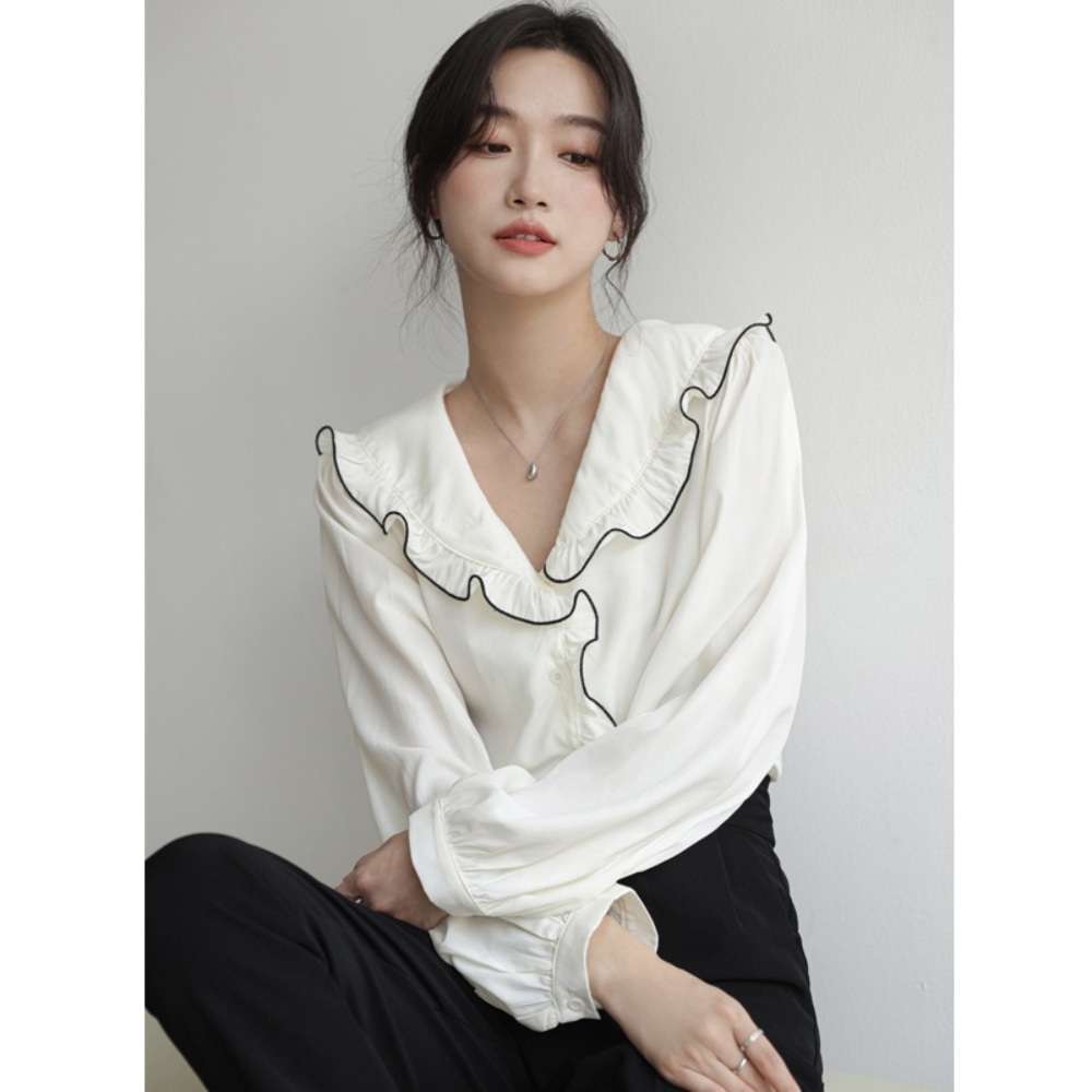 동상이몽 339화 이지혜 블라우스 클래식 레이스 - 상세 이미지 2
