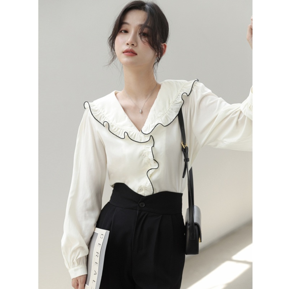 동상이몽 339화 이지혜 블라우스 클래식 레이스 - 상세 이미지 3