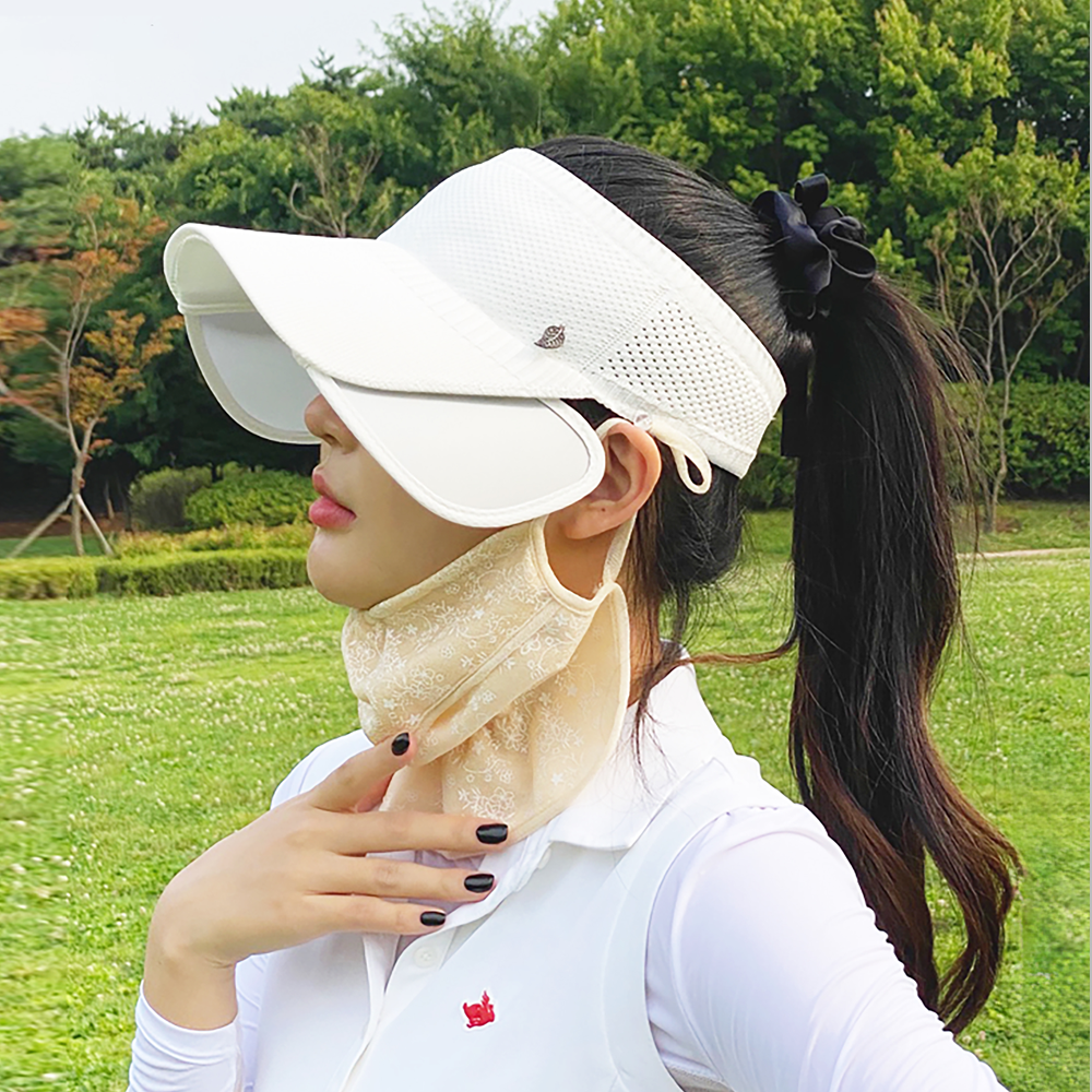 스타니 여성 골프 모자 여름 썬캡 썬바이저 니트 챙넓은 날개 UV차단 스포츠 테니스