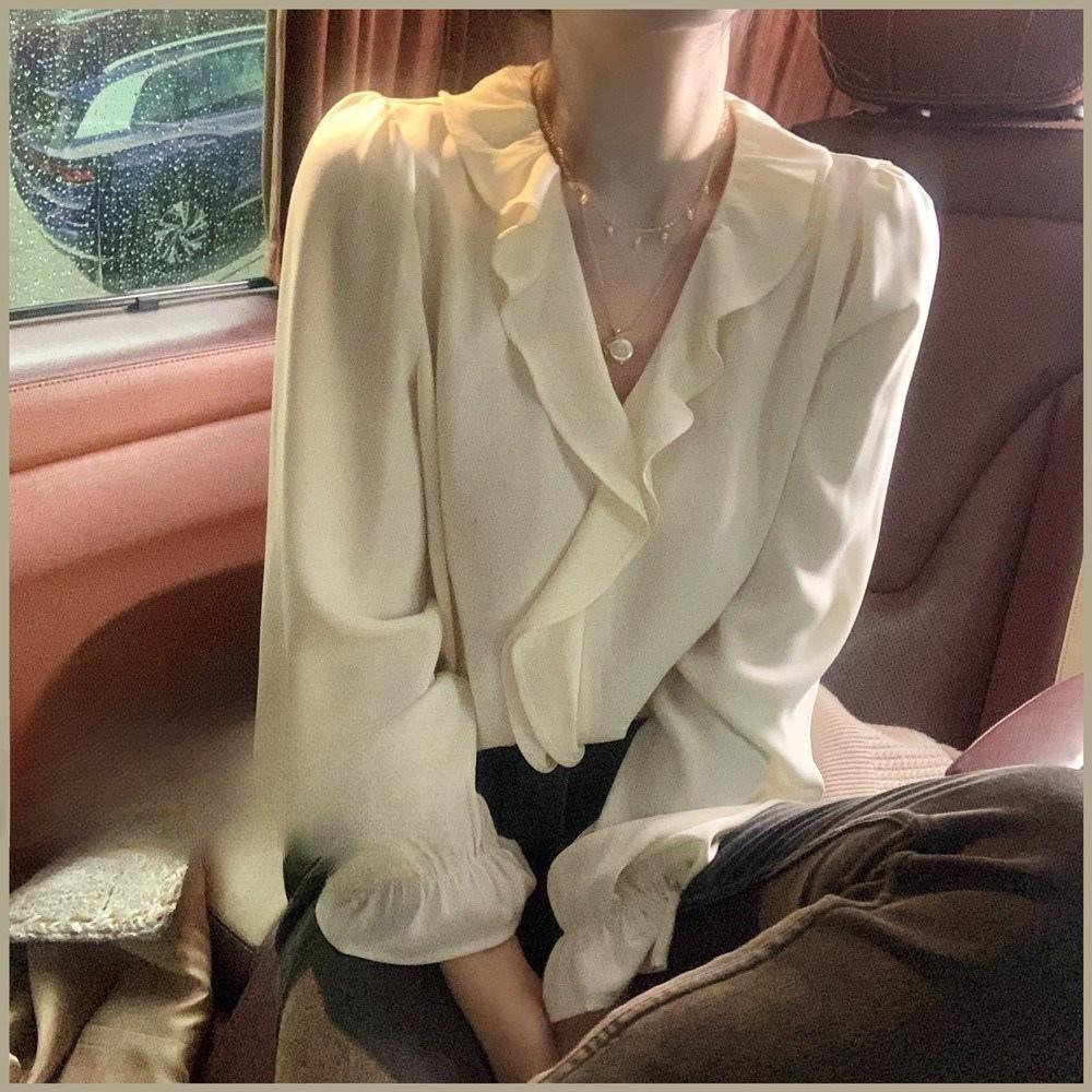 동상이몽 339회 이지혜 블라우스 데일리 고급진 - 메인 이미지