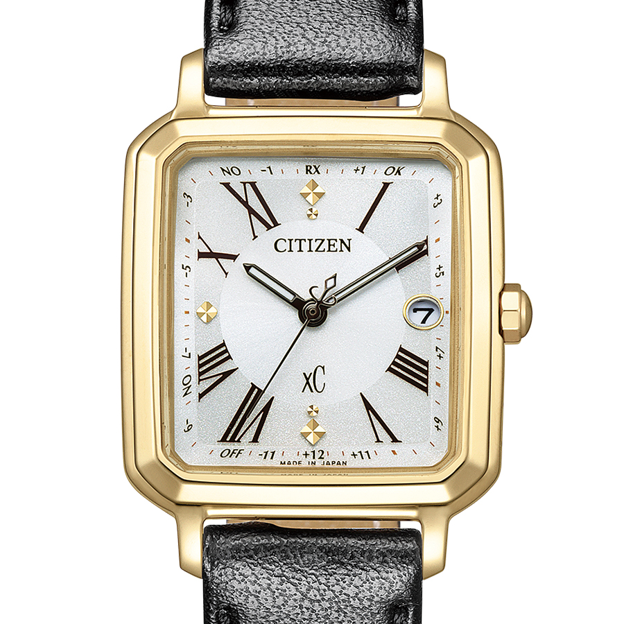 시티즌 Citizen xC 2way 여자 정상 캐주얼 손목 가죽 시계 ES9502-12A - 상세 이미지 2