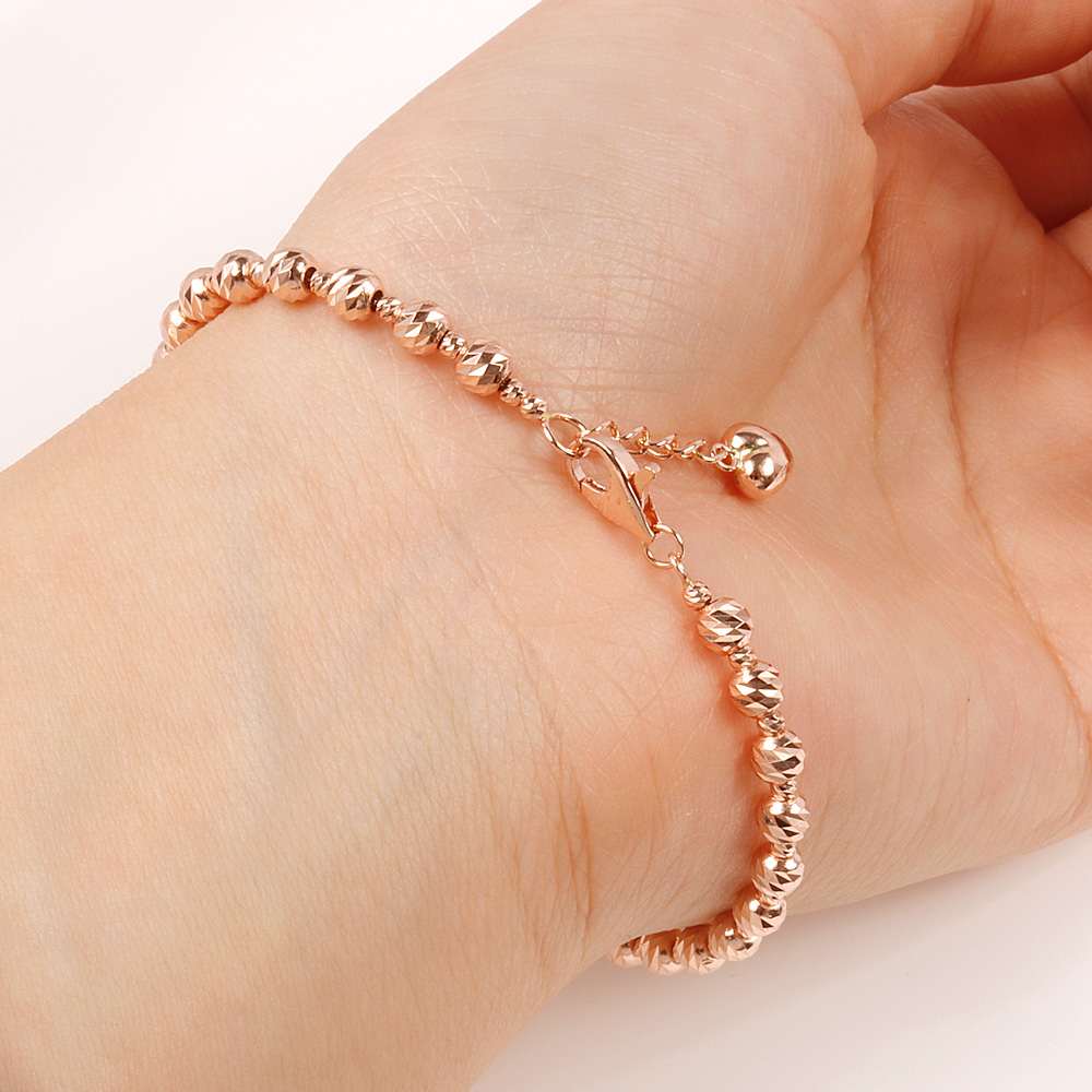 로렌 컷팅 4미리 볼 체인 팔찌 데일리 고급 여자 선물 기념일 친구 엄마 14K 18K 이미지 6