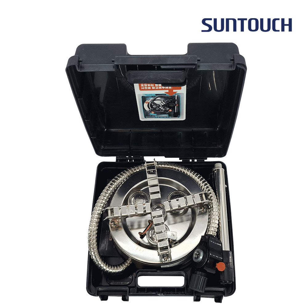 [알림받기 추가할인] 썬터치 통주물바디 고화력 캠핑버너 4&5구 강염버너 그리들버너 다이캐스팅 원형 ST-DS1F