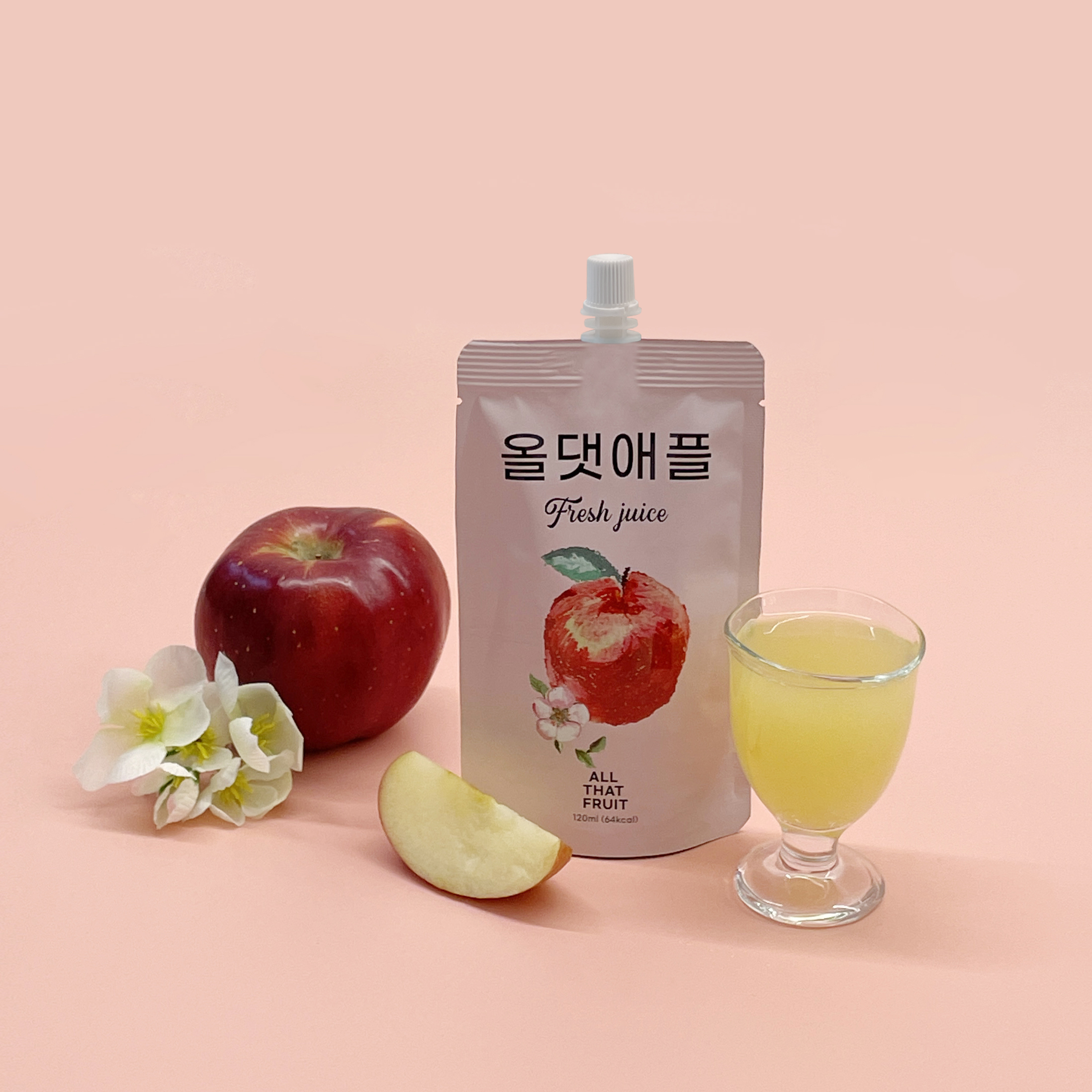 올댓애플 청송 사과즙 120ml, 30개