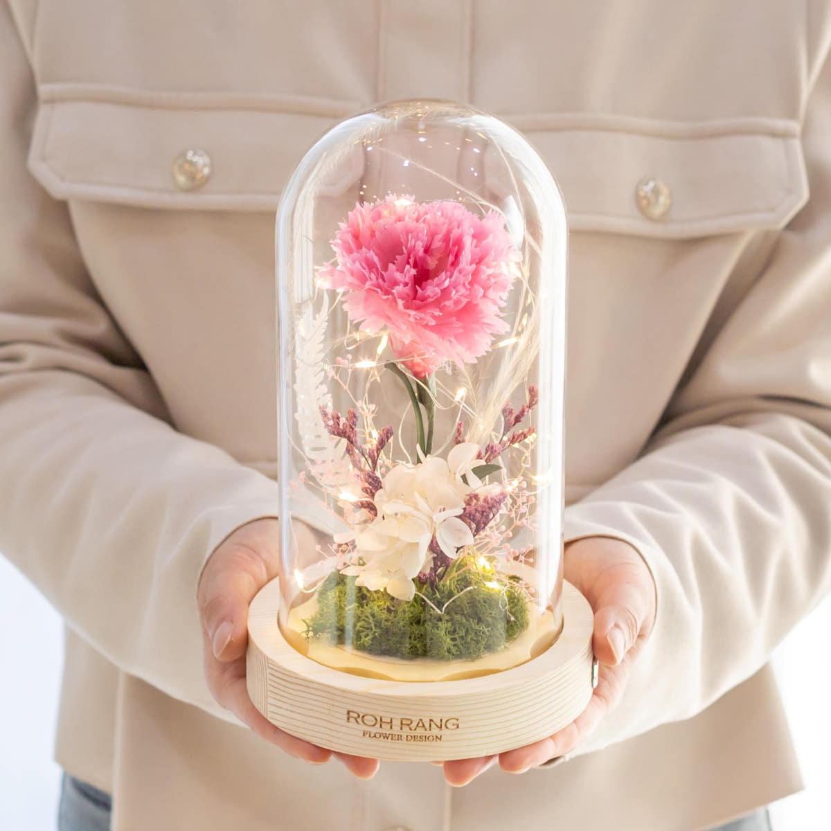 로랑 카네이션 화분 무드핑크 생화 꽃다발 꽃바구니
