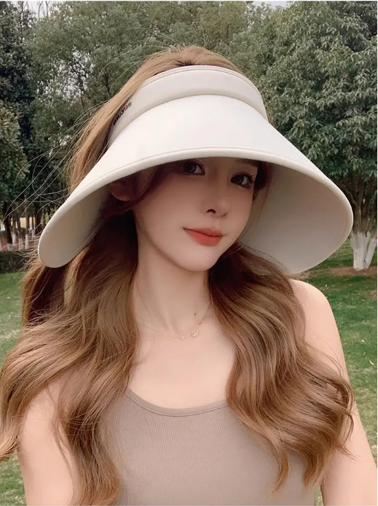 [리플리히] 돌돌이모자 와이드 챙넓은모자 자외선차단썬캡 플로피햇 여름여자모자 휴가지 밀짚 이미지 6