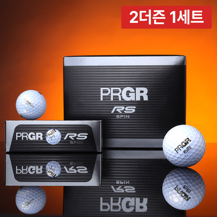 2더즌 총 24구/PRGR RS 스핀 3피스 우레탄 골프공 비거리 홀인원 볼 - 상세 이미지 2