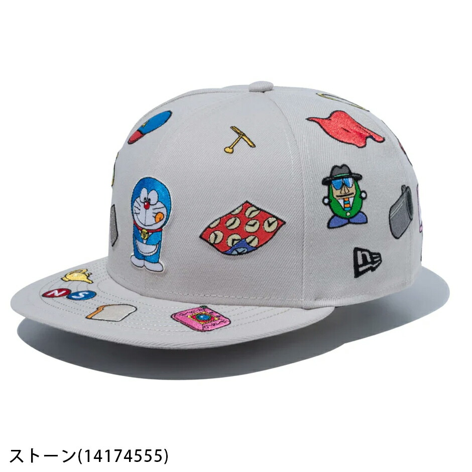 뉴에라 NEW ERA 도라에몽 컬렉션 로고 캡 9FIFTY 14174556 블랙 스톤 - 상세 이미지 3