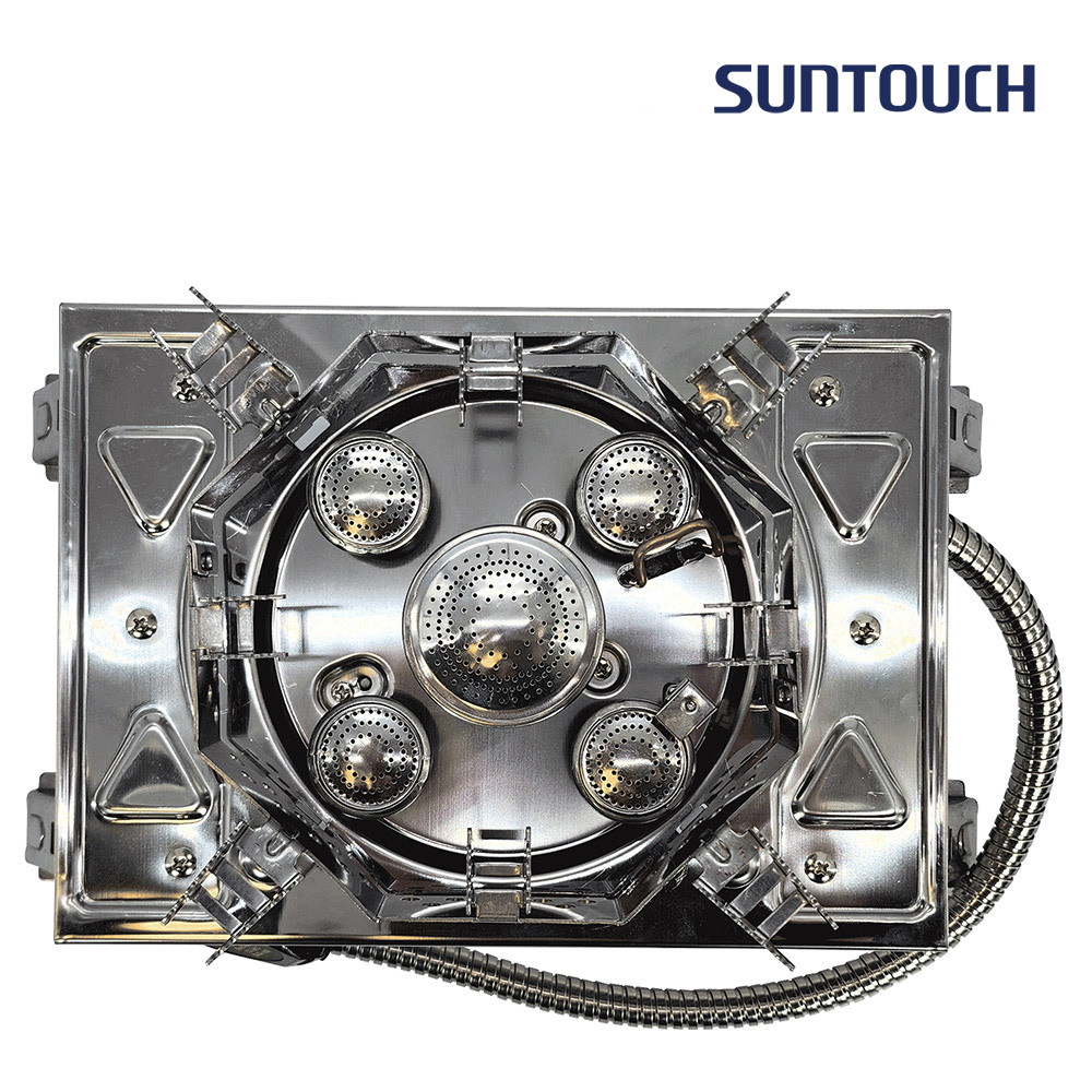 [알림받기 추가할인] 썬터치 통주물바디 고화력 캠핑버너 4&5구 강염버너 그리들버너 다이캐스팅 올스텐 팔각 바람막이 ST-SB4C