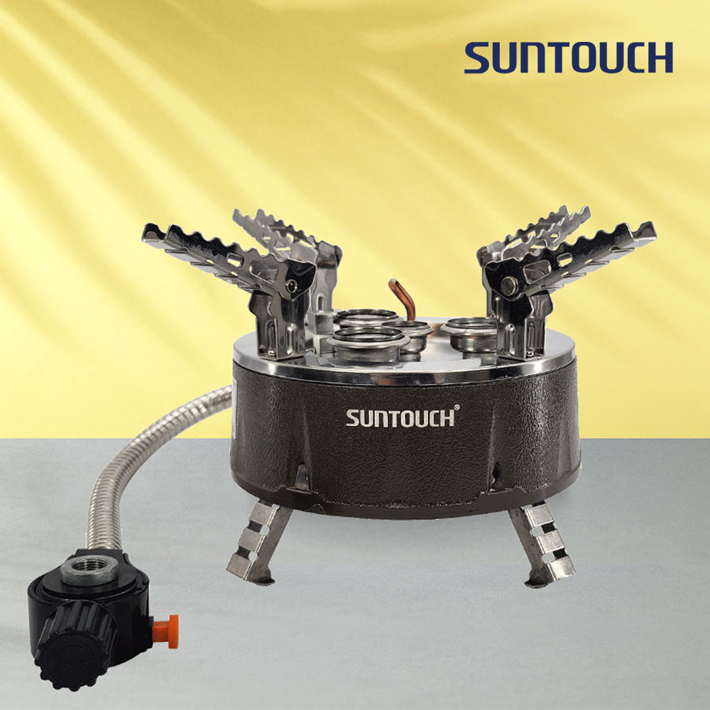 [알림받기 추가할인] 썬터치 통주물바디 고화력 캠핑버너 4&5구 강염버너 그리들버너 다이캐스팅 원형 ST-DS1F