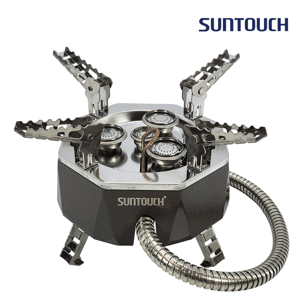 [알림받기 추가할인] 썬터치 통주물바디 고화력 캠핑버너 4&5구 강염버너 그리들버너 다이캐스팅 팔각 ST-DS8F