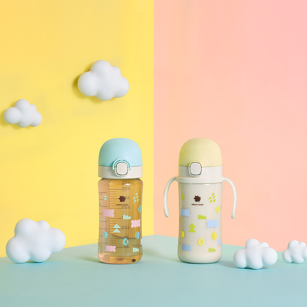 그린핑거 베베그로우 PPSU 젖병 트윈팩 크림&베이지 160ml (노꼭지)+젖꼭지 2개 세트 이미지 3