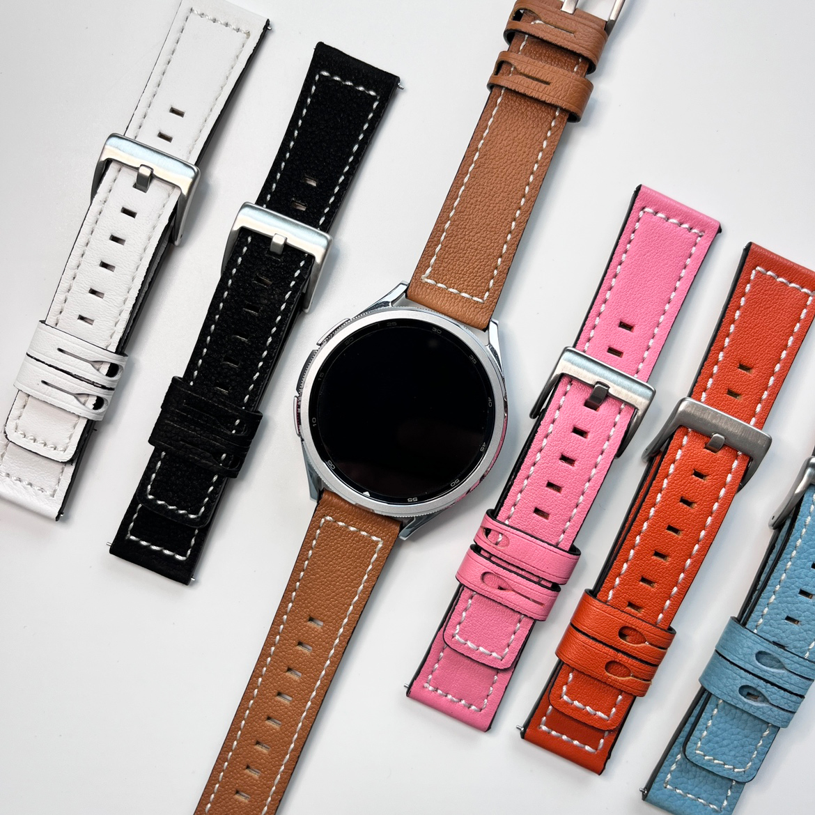 갤럭시워치7 6 스트랩 갤럭시워치4 프로 클래식 가죽 갤워치3 시계줄 호환