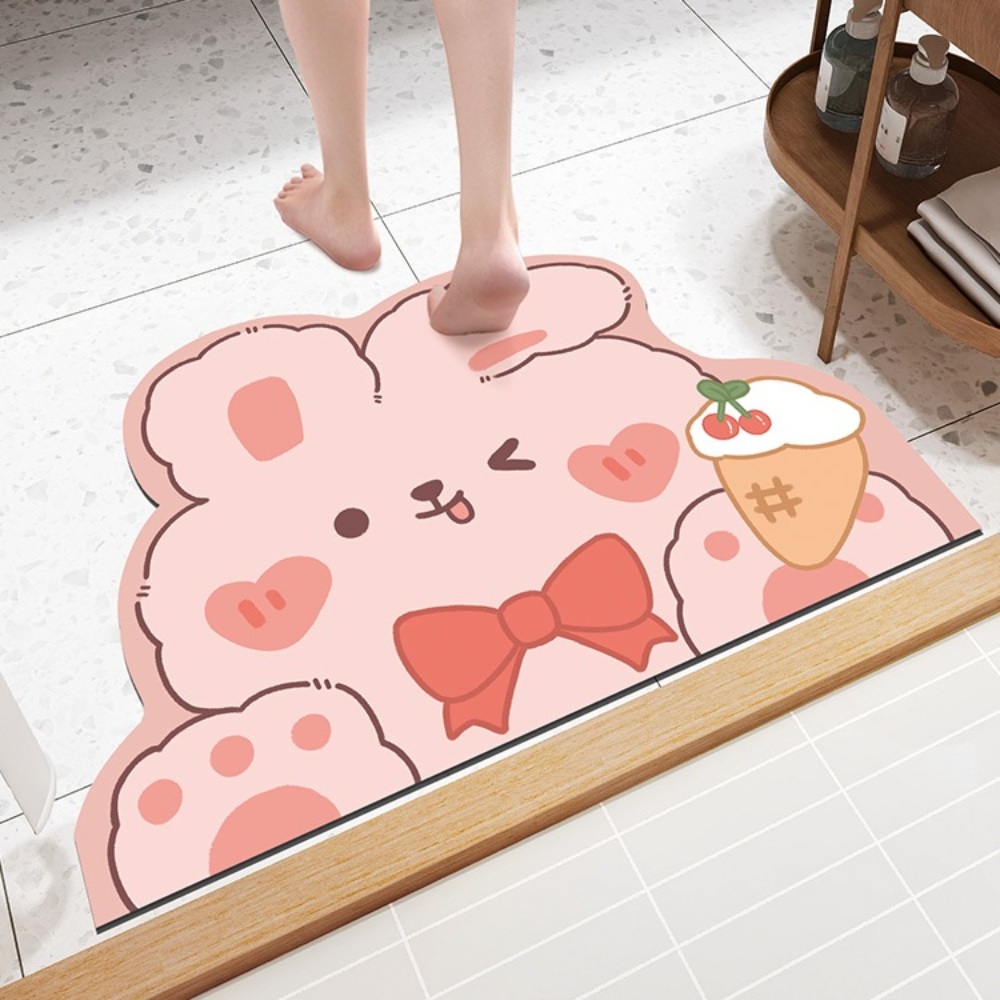 토끼매트 발매트 러그 원룸 거실 인테리어 카페트 현관 욕실 아이방 주방 화장실 - 상품 이미지