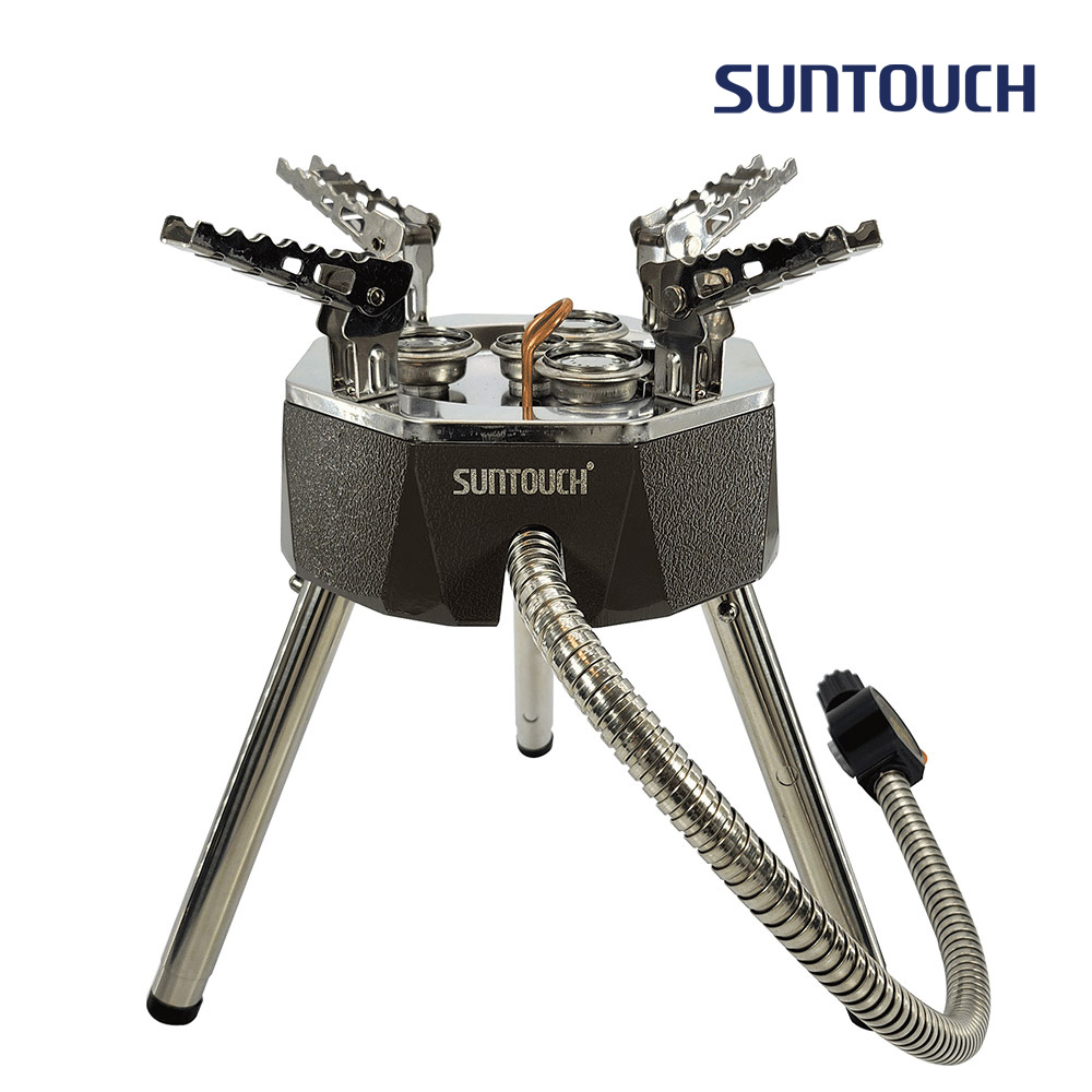 [알림받기 추가할인] 썬터치 통주물바디 고화력 캠핑버너 4&5구 강염버너 그리들버너 다이캐스팅 팔각 ST-DS8F