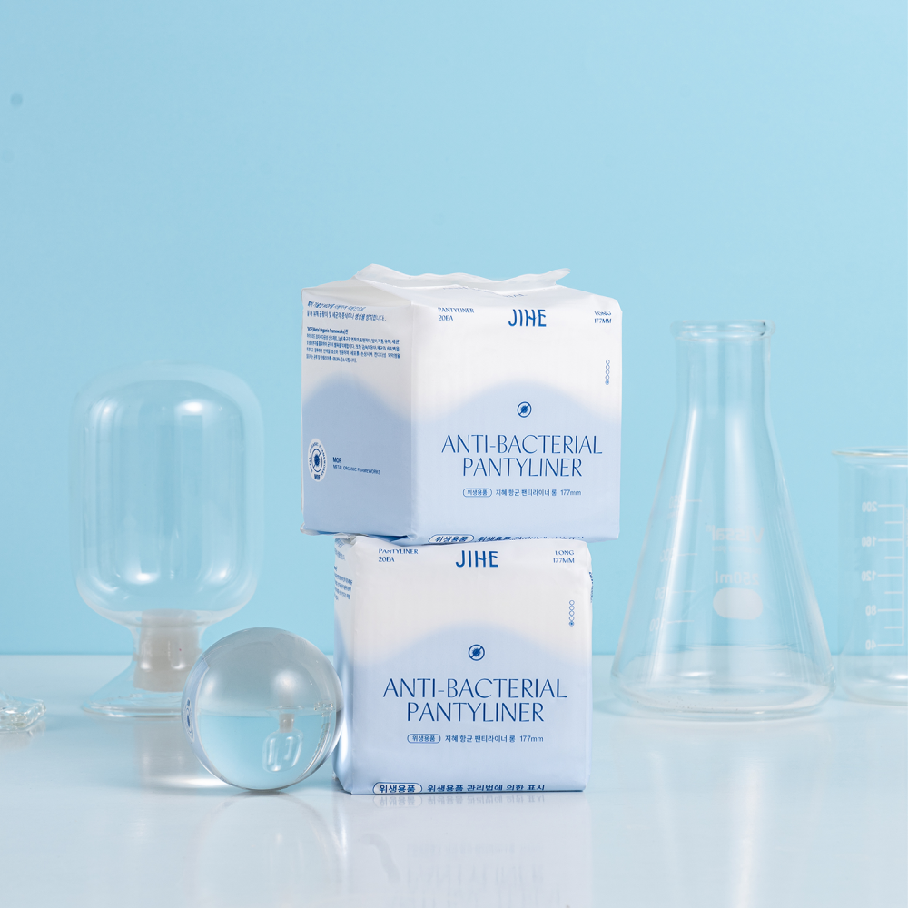 JIHE 지혜 항균 팬티라이너 롱, 20개입, 8팩