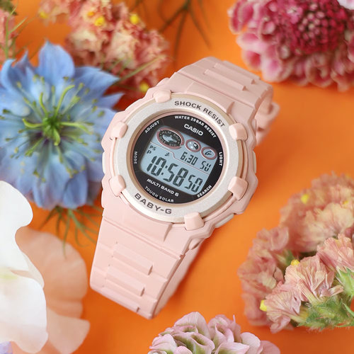 카시오 CASIO 베이비지 워치 핑크 BGR-3003NC-4JF 여성 아웃도어 손목시계 - 상세 이미지 5