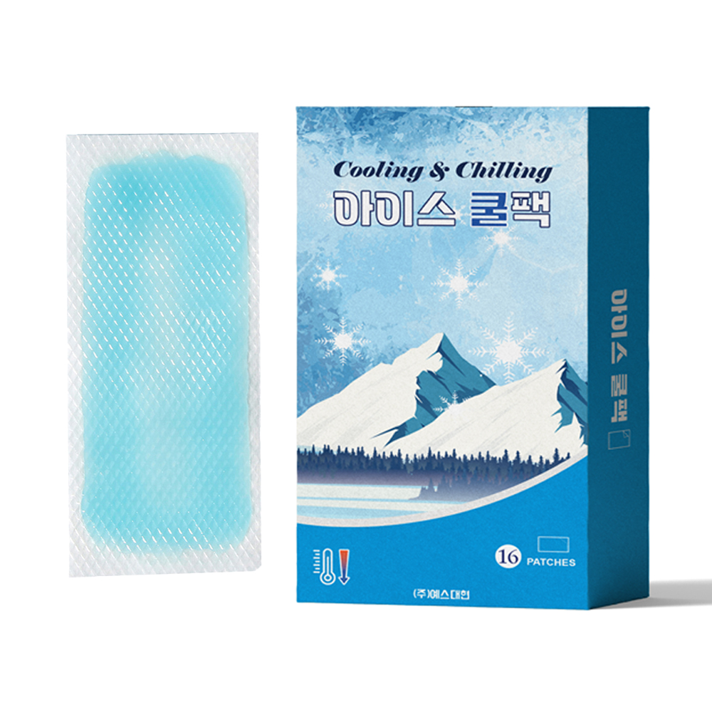 쿨 앤 칠링 아이스쿨팩 냉찜질팩 쿨패치 쿨링패치 파스형 쿨팩 붙이는 아이스패치 - 메인 이미지